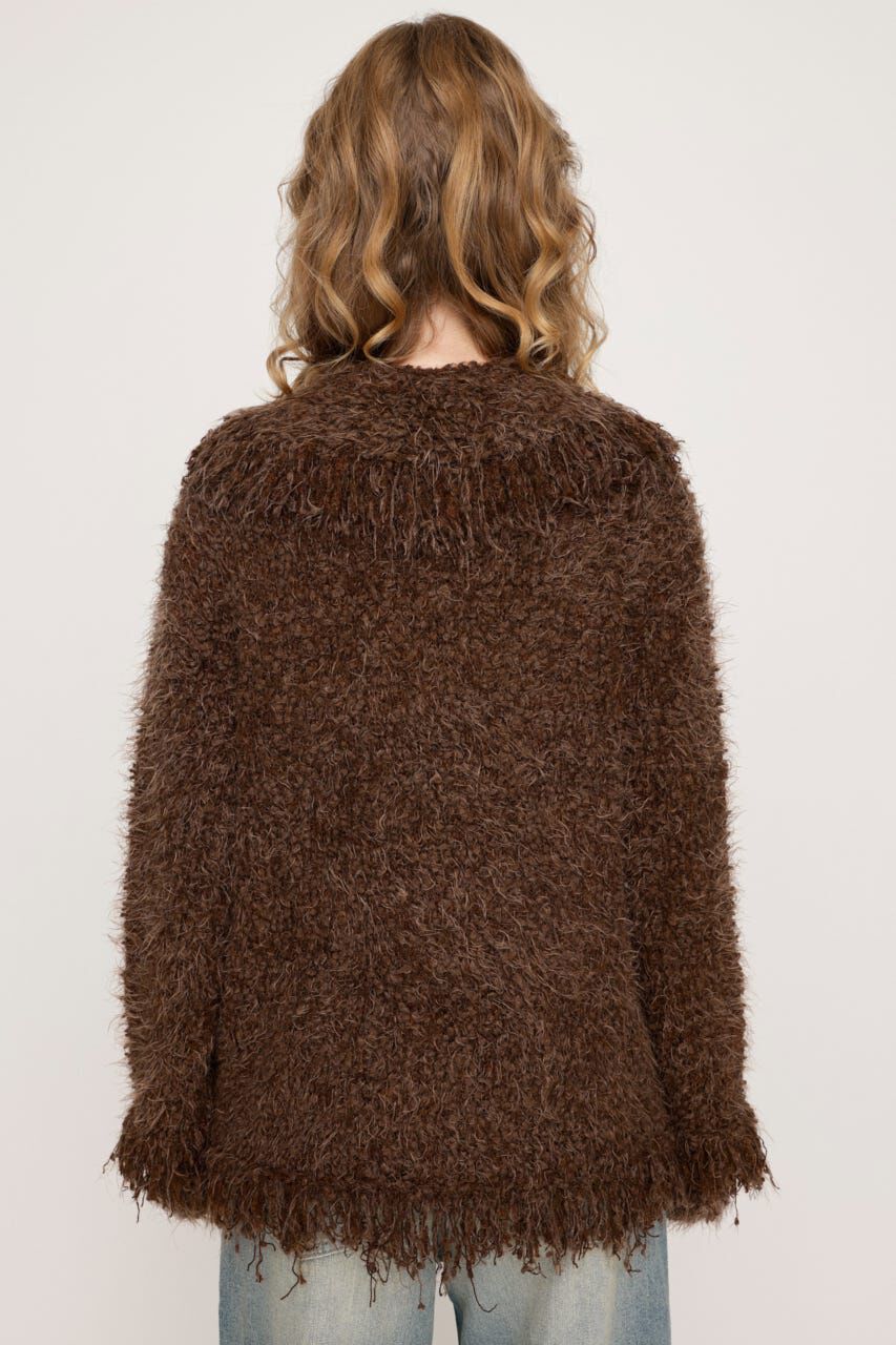 SLY「DAMAGE V／N OVER MG カーディガン」|カーディガン|