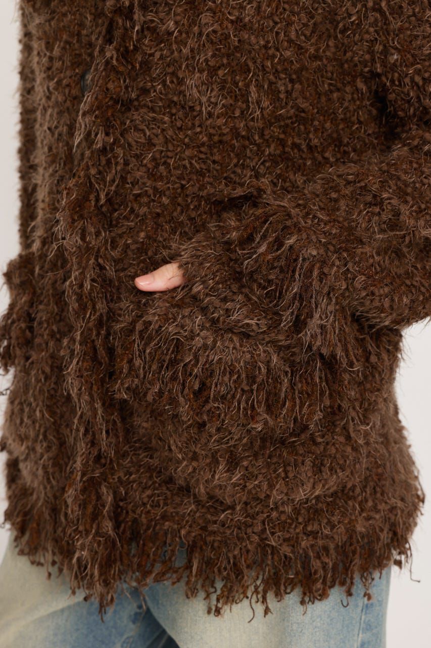 SLY「DAMAGE V／N OVER MG カーディガン」|カーディガン|