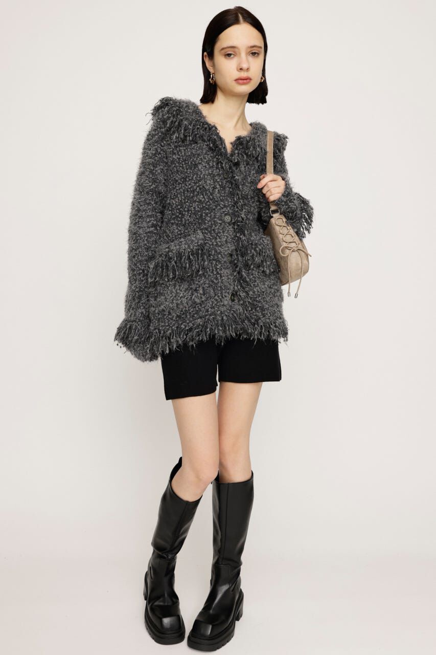 SLY「DAMAGE V／N OVER MG カーディガン」|カーディガン|