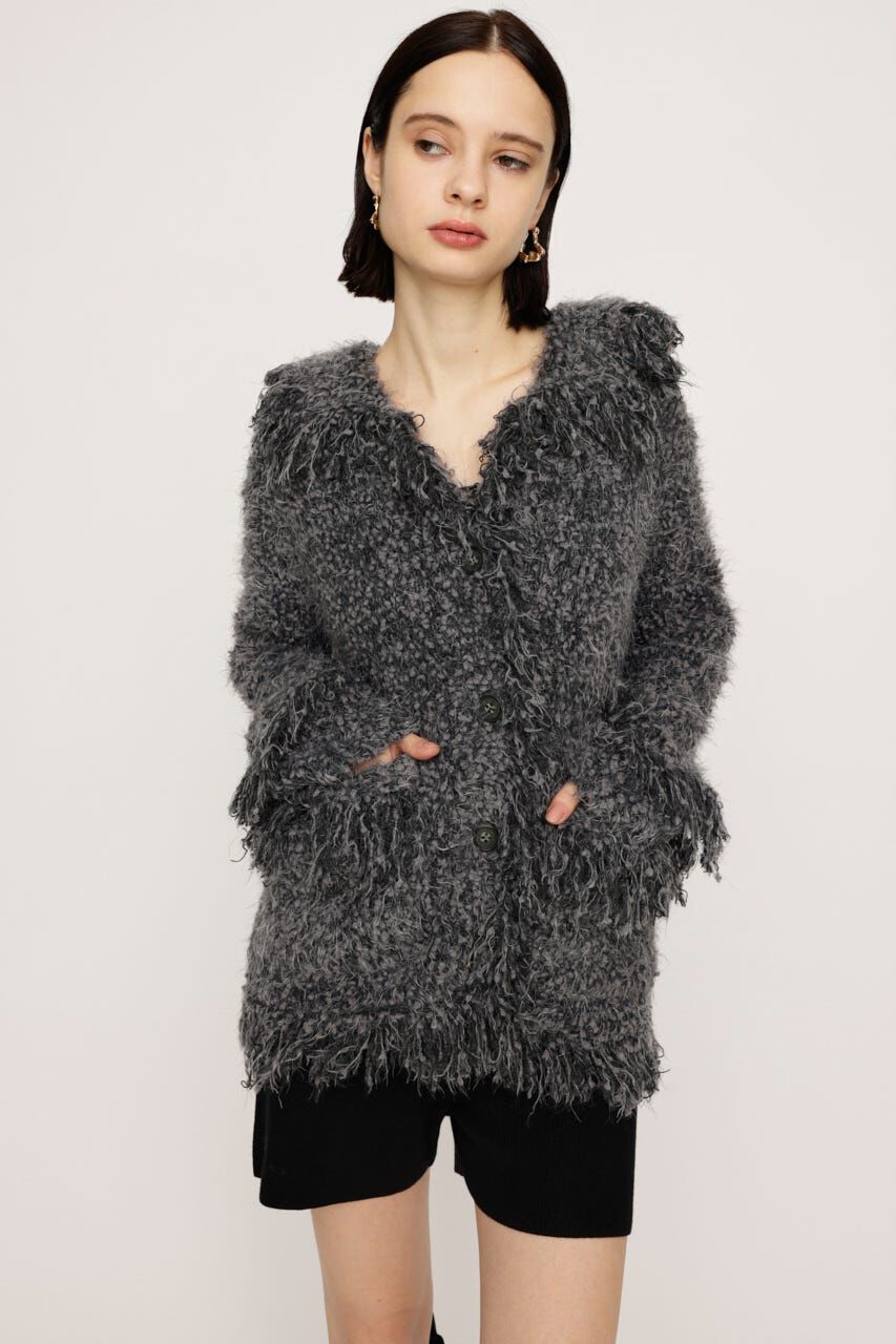 SLY「DAMAGE V／N OVER MG カーディガン」|カーディガン|