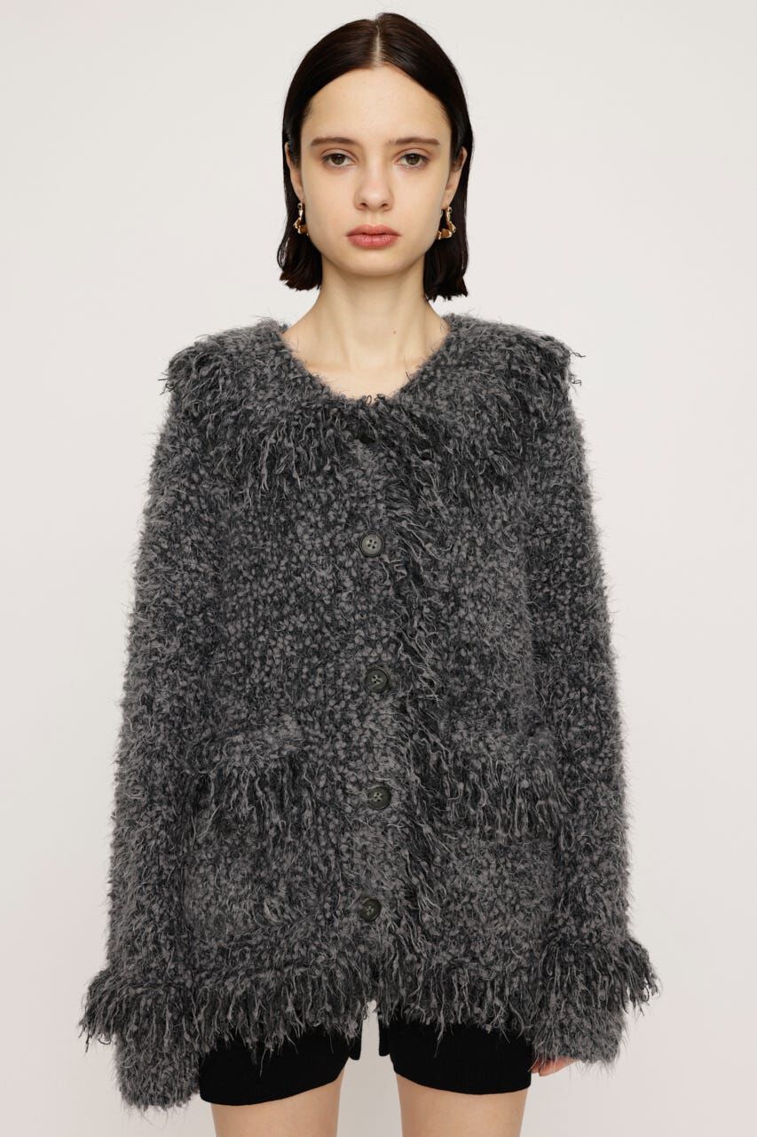 SLY「DAMAGE V／N OVER MG カーディガン」|カーディガン|