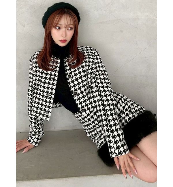 RESEXXY「ノーカラーショートジャケット【セットアップ着用可能】」|ノーカラージャケット|