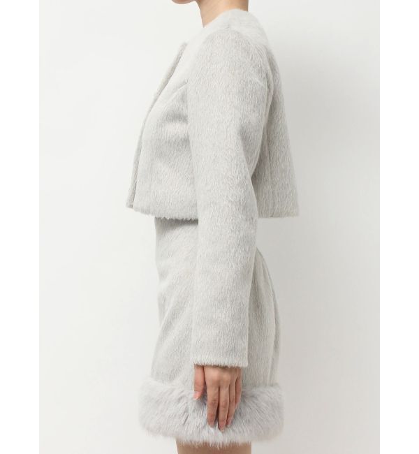 RESEXXY「ノーカラーショートジャケット【セットアップ着用可能】」|ノーカラージャケット|