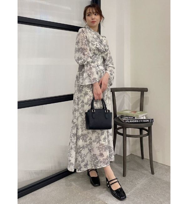 dazzlin「サイドリブタイフラワーワンピース」|ワンピース|