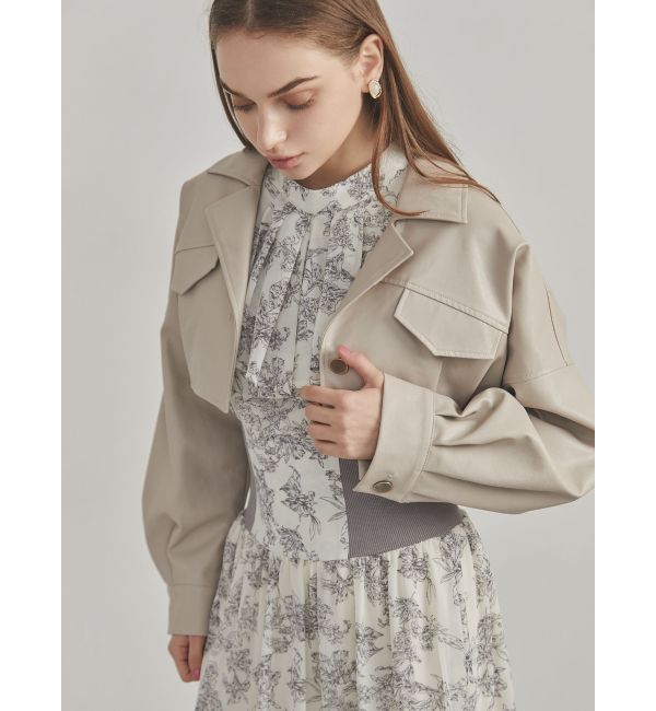 dazzlin「サイドリブタイフラワーワンピース」|ワンピース|