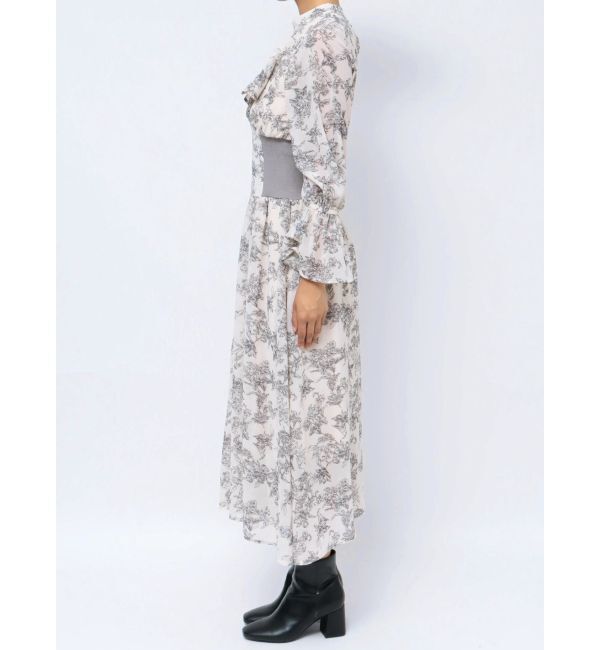 dazzlin「サイドリブタイフラワーワンピース」|ワンピース|