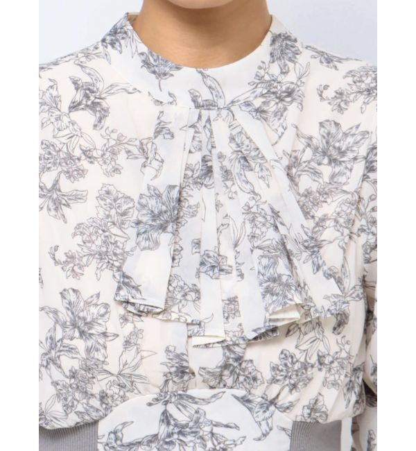 dazzlin「サイドリブタイフラワーワンピース」|ワンピース|