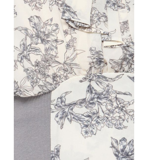 dazzlin「サイドリブタイフラワーワンピース」|ワンピース|