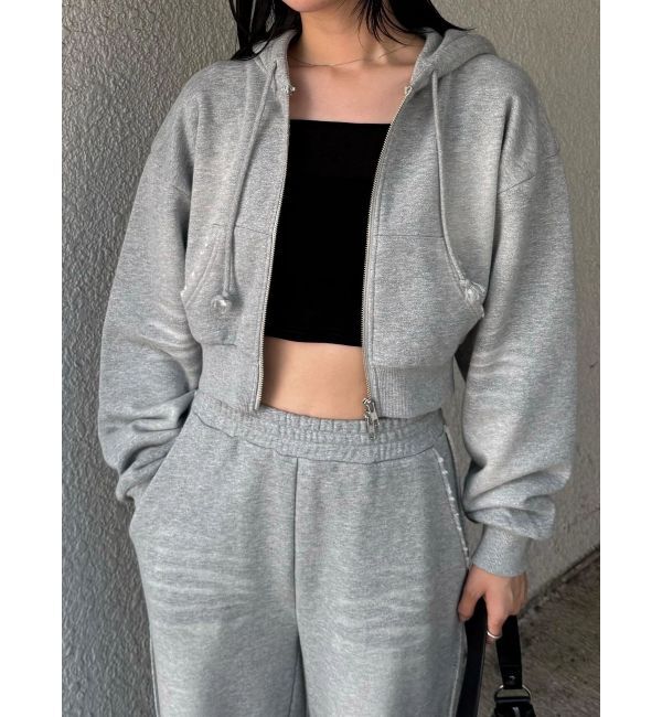 EMODA「シェービングショートジップフーディ」|パーカー|