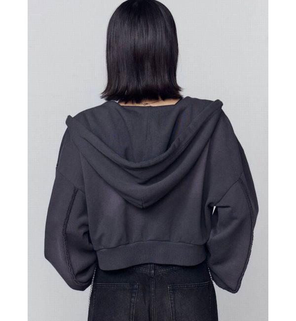 EMODA「シェービングショートジップフーディ」|パーカー|