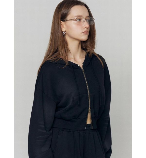 EMODA「シェービングショートジップフーディ」|パーカー|