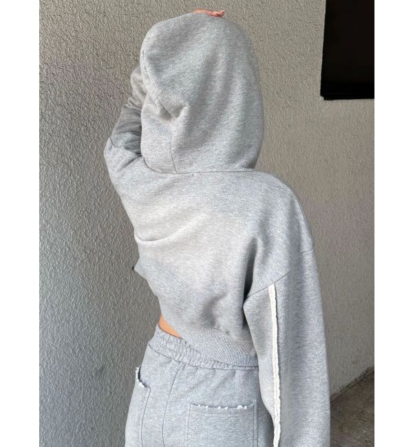 EMODA「シェービングショートジップフーディ」|パーカー|