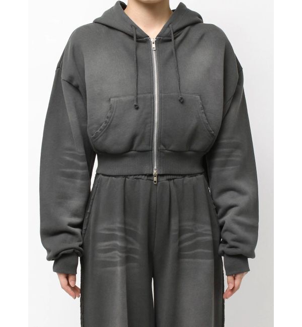 EMODA「シェービングショートジップフーディ」|パーカー|