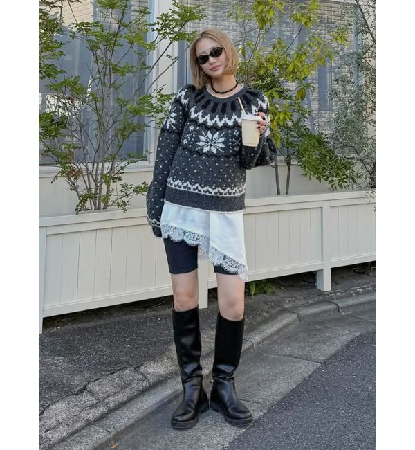 Ungrid「求心柄ルーズニット」|ニット・セーター|