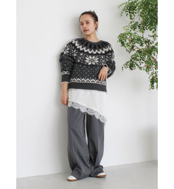 Ungrid「求心柄ルーズニット」|ニット・セーター|
