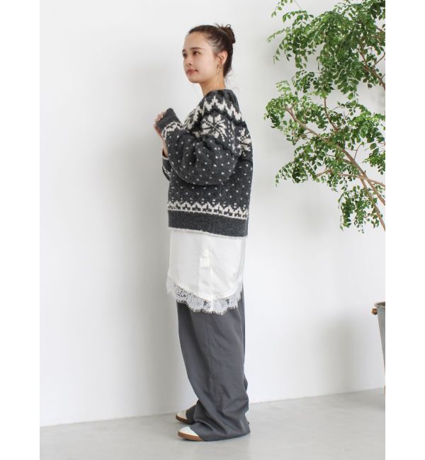 Ungrid「求心柄ルーズニット」|ニット・セーター|