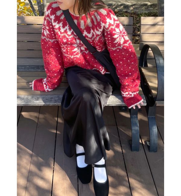 Ungrid「求心柄ルーズニット」|ニット・セーター|