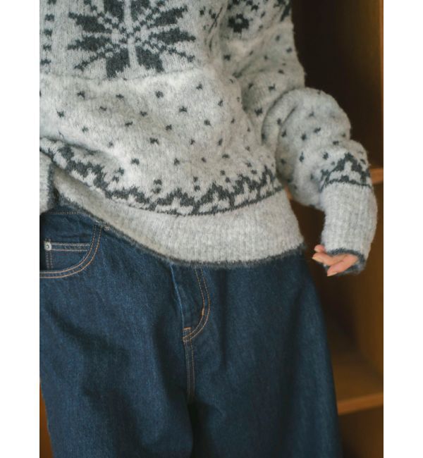 Ungrid「求心柄ルーズニット」|ニット・セーター|