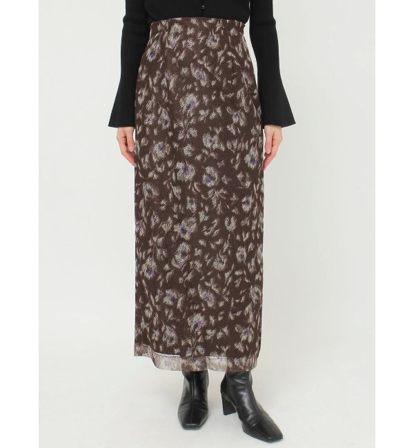 LAGUNAMOON「フラワーパターンチュールスカート」|スカート|