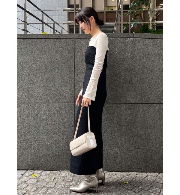 LAGUNAMOON「フロントボタンベアニットワンピース」|ワンピース|