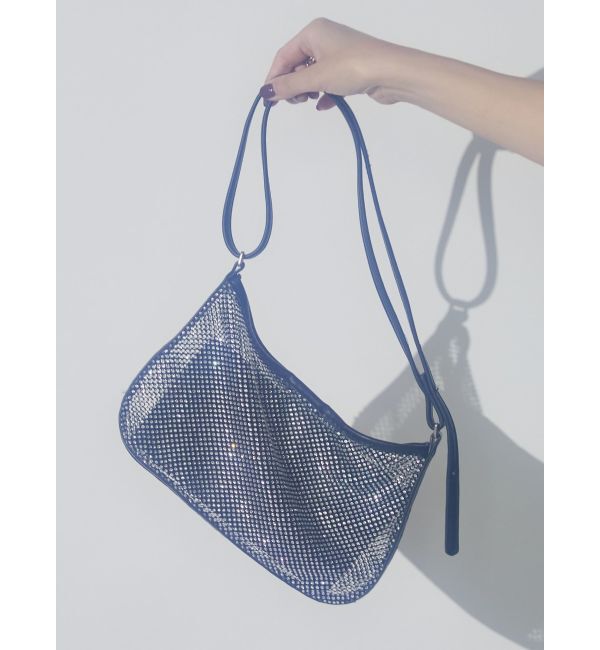 LAGUNAMOON「LADY袱紗付きチュールビジューバッグ」|ハンドバッグ|