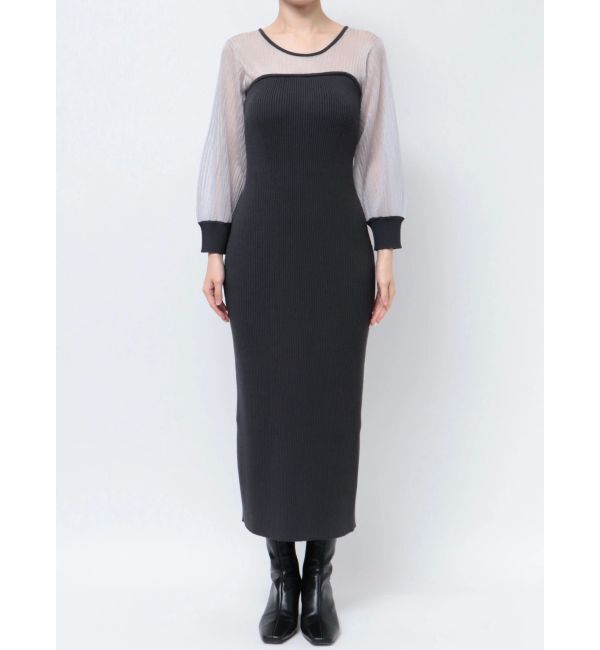 LAGUNAMOON「ドッキングベアニットワンピース」|ワンピース|