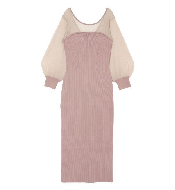 LAGUNAMOON「ドッキングベアニットワンピース」|ワンピース|