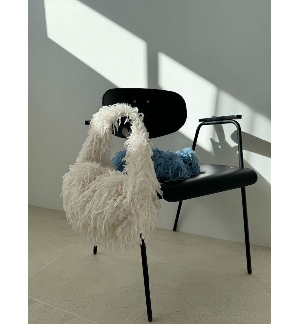 LAGUNAMOON「フェザーフェイクファーBAG」|ハンドバッグ|