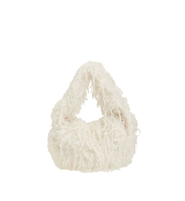 LAGUNAMOON「フェザーフェイクファーBAG」|ハンドバッグ|