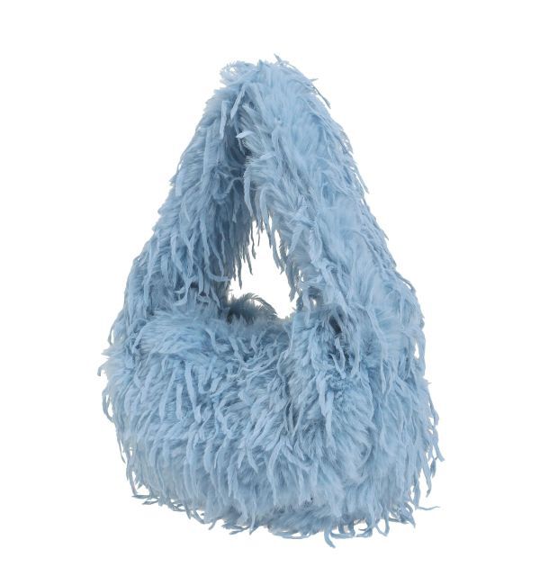 LAGUNAMOON「フェザーフェイクファーBAG」|ハンドバッグ|