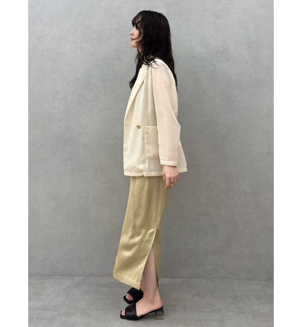 LAGUNAMOON「【WEB限定】サテンIラインワンピース」|ワンピース|