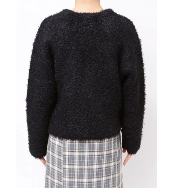 LAGUNAMOON「【WEB限定】ループヤーンセッケツニットブルゾン」|カーディガン|