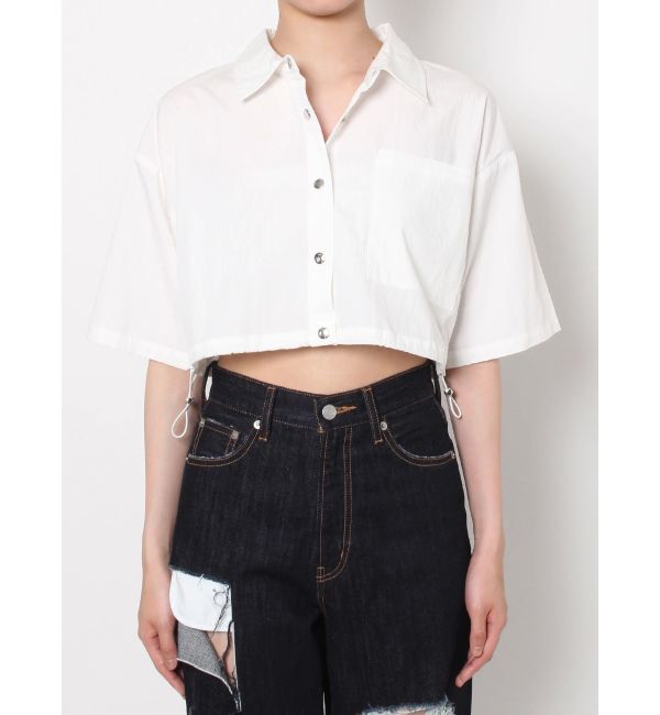 EVRIS「ドロストハーフスリーブショートシャツ」|シャツ・ブラウス|