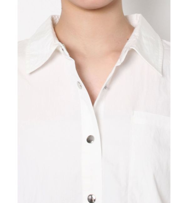 EVRIS「ドロストハーフスリーブショートシャツ」|シャツ・ブラウス|