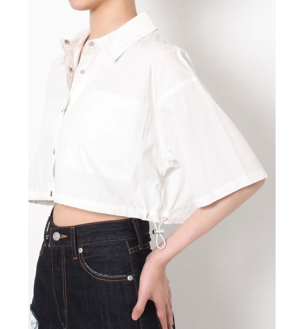 EVRIS「ドロストハーフスリーブショートシャツ」|シャツ・ブラウス|