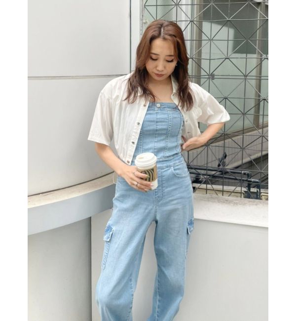 EVRIS「ドロストハーフスリーブショートシャツ」|シャツ・ブラウス|