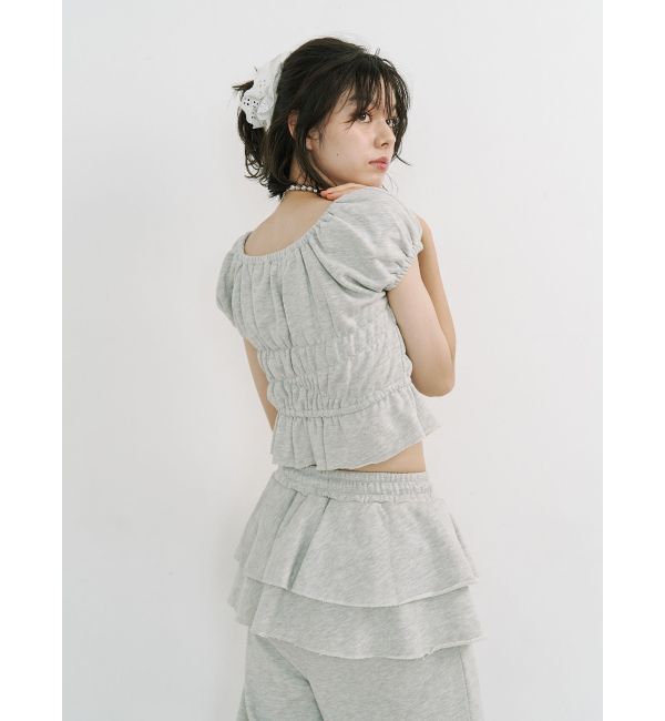 jouetie「コサージュギャザートップス」|Tシャツ・カットソー|