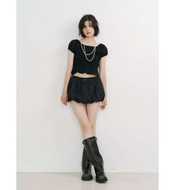 jouetie「コサージュギャザートップス」|Tシャツ・カットソー|