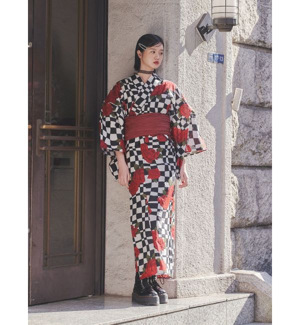 jouetie「【jouetieオリジナル】ローズチェッカーセパレート浴衣」|その他|