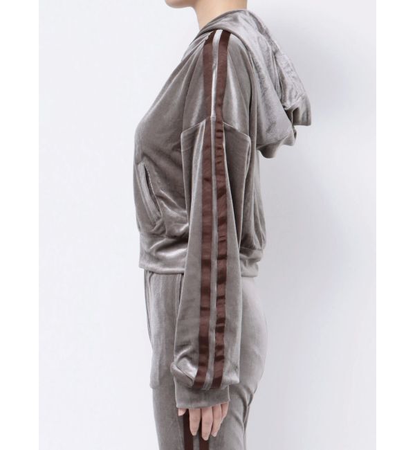 GYDA「ベロアラインショートPK」|パーカー|