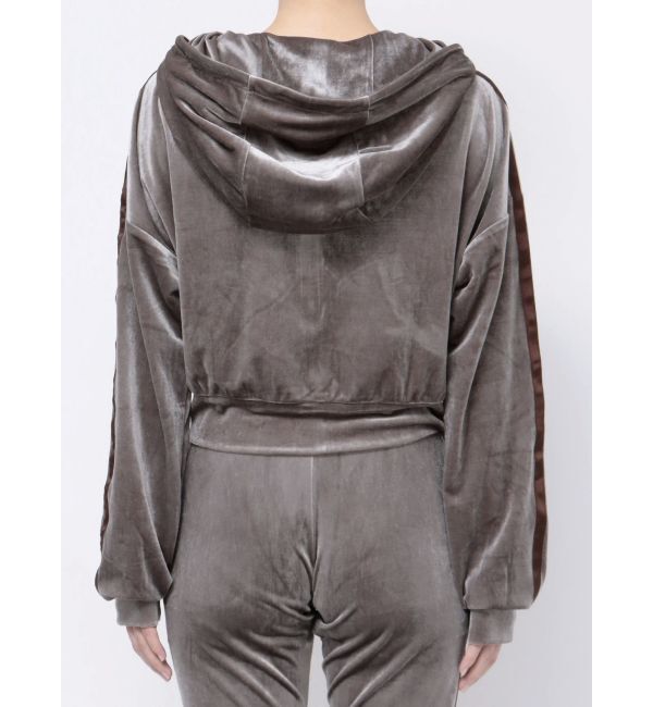 GYDA「ベロアラインショートPK」|パーカー|