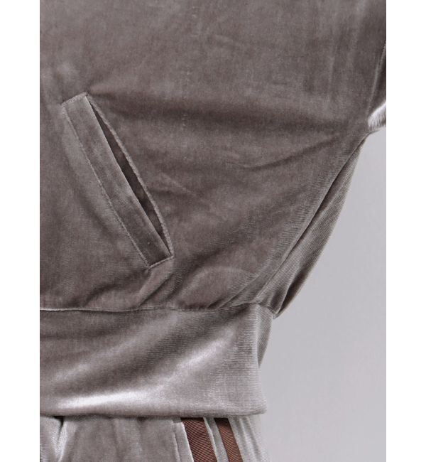 GYDA「ベロアラインショートPK」|パーカー|