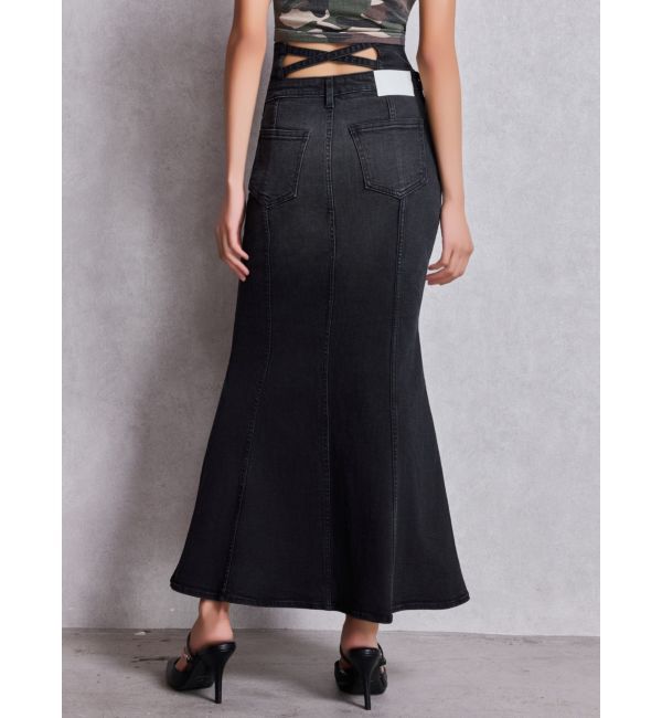 GYDA「ハイウエストBACKクロスマーメイドデニムスカート」|スカート|