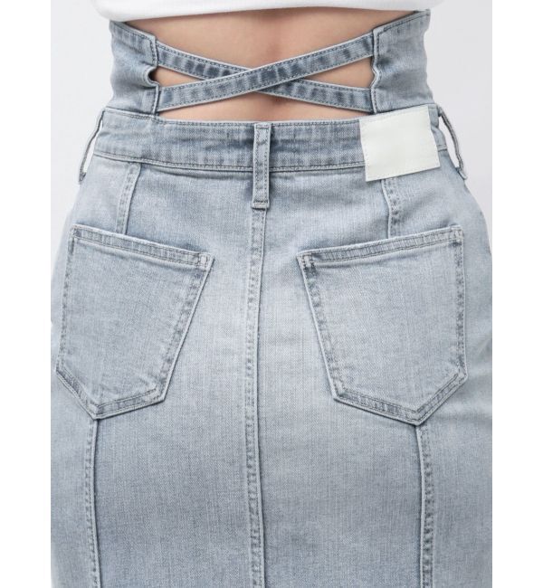 GYDA「ハイウエストBACKクロスマーメイドデニムスカート」|スカート|