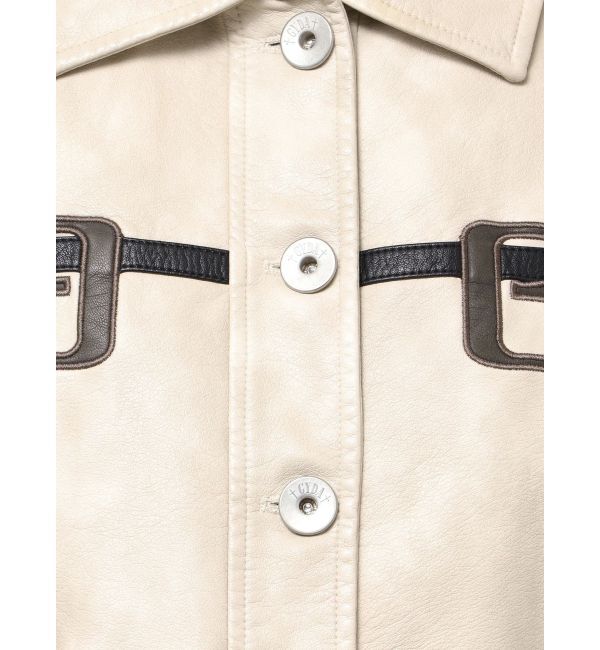 GYDA「GGラインFake Leatherブルゾン」|ブルゾン・スタジャン|