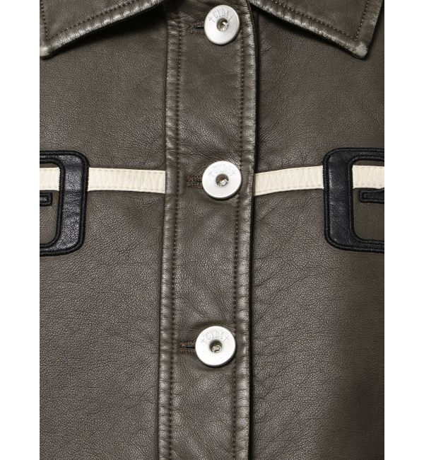 GYDA「GGラインFake Leatherブルゾン」|ブルゾン・スタジャン|