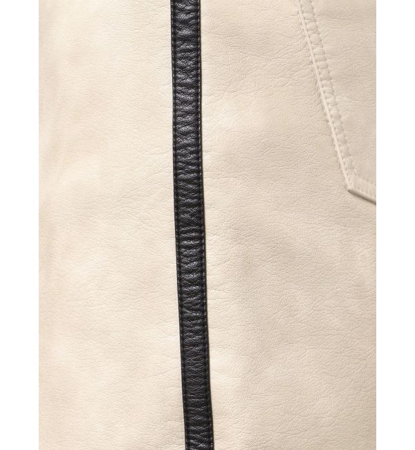 GYDA「GGラインFake Leatherスカートライクショートパンツ」|スカート|