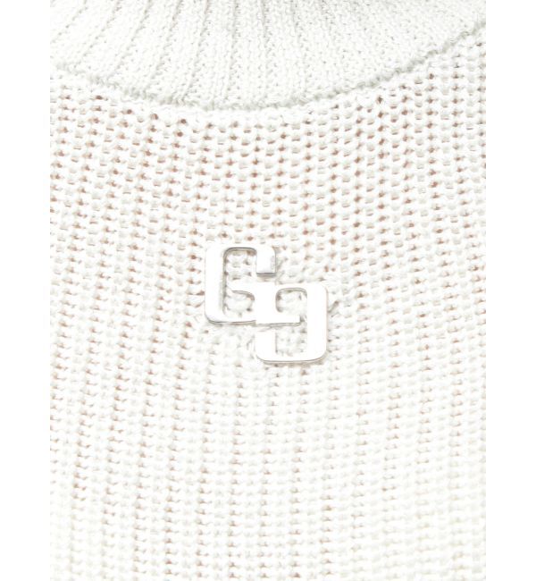 GYDA「GG ZIP designラメニットトップス」|ニット・セーター|