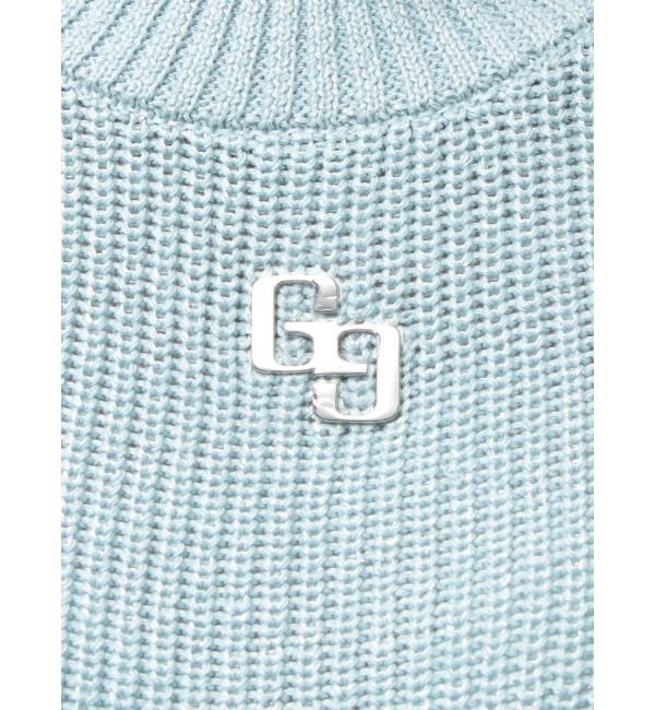 GYDA「GG ZIP designラメニットトップス」|ニット・セーター|