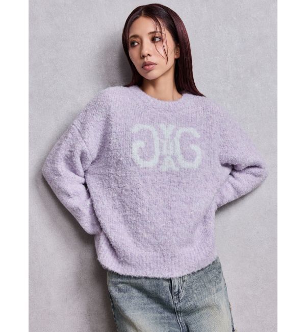 GYDA「Symmetry GYDA jacquardニットトップス」|ニット・セーター|